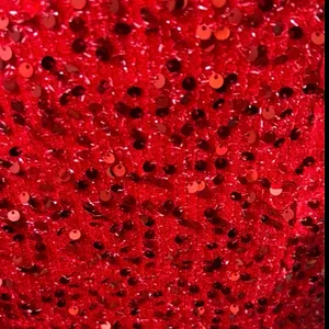 Boutique #613 Red Sequin Off The Shoulder Straps Gown - M-Size 10/12 thumbnail 6