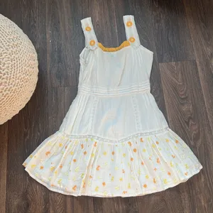 LoveShackFancy Daisy Embroidered Dress thumbnail 4