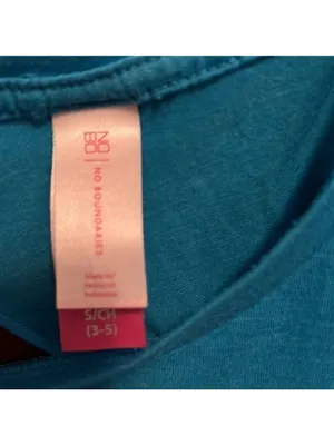 Blue Beach Cover Up Lightweight Juniors Small thumbnail 3