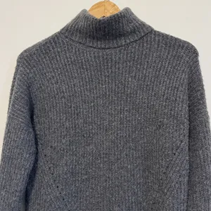 Abercrombie & Fitch Knit Turtleneck Sweater Dress Gray Size Medium thumbnail 3
