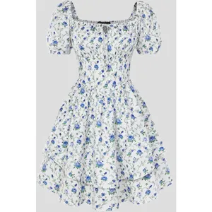 New Scarlet Darkness Victorian Floral Off Shoulder Dress 2XL thumbnail 2