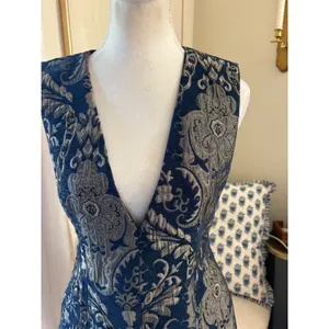 Alice + Olivia Blue Jacquard Mini Dress Size 6 thumbnail 2
