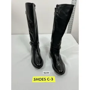 Womans Baretraps Tommy Knee High Riding Boots Size 7 M Black Full Zip thumbnail 3