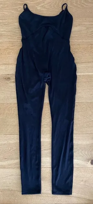 Showpo Merlinda Jumpsuit with Scoop Neckline in Black thumbnail 1