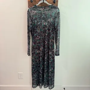 NWT Saint + Sofia Runway Mesh Dress in Green Twilight Floral Size US12‎ thumbnail 8