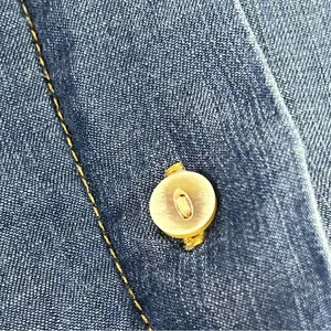 Cloth & Stone xs Denim Shirt Tencel Button Down top long sleeve thumbnail 14