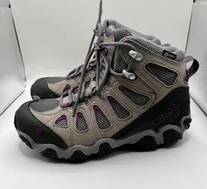 Oboz Women's Sawtooth II Mid Hiking Trail Boots Sage Gray Size 7.5 EUC thumbnail 1