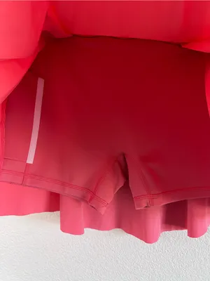 Nike Dri-Fit Women's Pink Coral Tennis Skort Pleated thumbnail 3