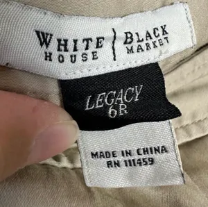 White House | Black Market CLEARANCE! Cream Legacy Chinos Size 6 EUC thumbnail 5