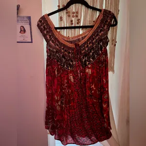 FREE PEOPLE Bali Mariposa Floral Dress sz M thumbnail 4