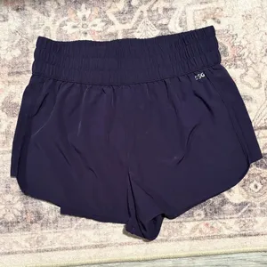 DSG Navy Blue Women's Athletic Shorts with Elastic Waistband thumbnail 1