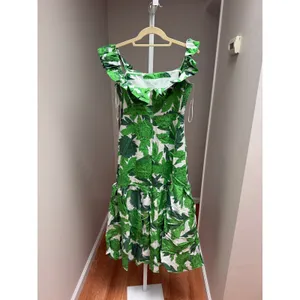 NEW Tuckernuck Hyacinth House Green Dandelion Floral Giselle Dress Size XS thumbnail 4
