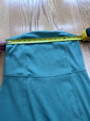 NWT AE American Eagle Strapless‎ Tube Dress Built In Shorts Romper Green Large L thumbnail 9