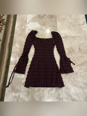 House of CB Marisa Espresso Lace Dress Size XS thumbnail 4
