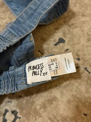 Princess Polly Denim Crop Top thumbnail 4