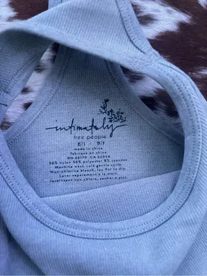 Free People Intimately‎ Hayley racerback Brami Ribbed Scoop Tank light gray thumbnail 3