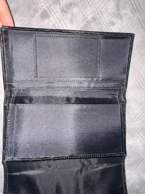 Wilson's Leather Black Leather fold Wallet thumbnail 4