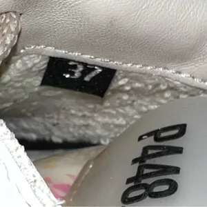 P448 White Leather Sneakers with Beige Accents thumbnail 12