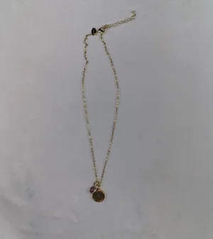NEW Letter A Necklace Gold thumbnail 5
