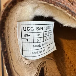 UGG Anila Wool Lined Leather Brown Clog‎ Slip On Shoes Brown Comfort 7 thumbnail 8