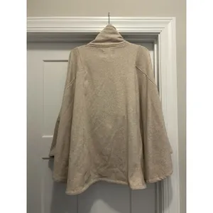 UGG Women's Charlynne Fleece Poncho Sweater Oatmeal Heather Beige Size XS S Cozy thumbnail 6