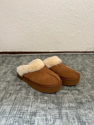 Joyspun platform slippers Brown Size 7 thumbnail 3