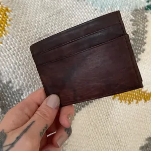 Vintage Leather Card Holder Brown thumbnail 4