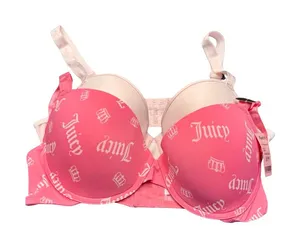 Juicy Couture Pink Bra Set Womens 40C Y2K Lingerie Set NWT Vintage Style thumbnail 1