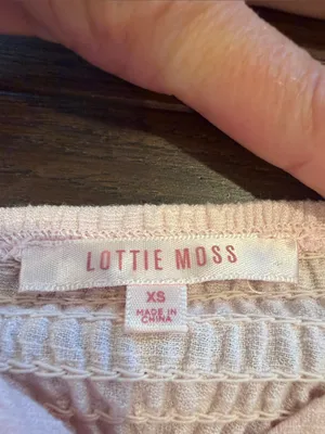 PacSun Lottie Moss Pastel Pink Ruffle Wrap Mini Dress - Size XS - C33-083 thumbnail 2