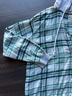 American Eagle Flannel Hoodie thumbnail 2