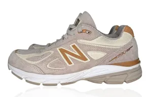 RARE New Balance 990v4 Women's Size‎ 9 Alabaster Suede Made In USA W990FA4 thumbnail 1