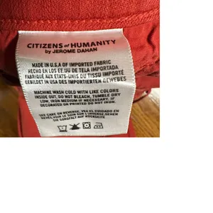 Citizens of Humanity‎ Orange Straight Leg Jeans Casual Chic Denim thumbnail 7