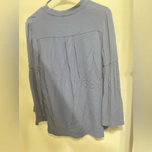 Free People Easy Girl‎ Bell Sleeve Henley Top XS thumbnail 3