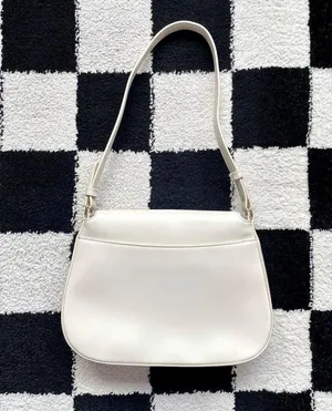 Cluci Vegan Leather White Hobo Shoulder Bag NWOT thumbnail 2