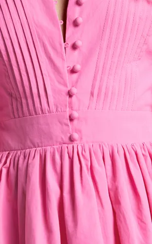 New Showpo Mini Dress Puff Sleeve Poplin Dress MSRP $119 thumbnail 4