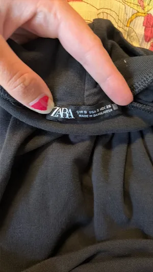 ZARA Long Sleeve Turtleneck Black thumbnail 4