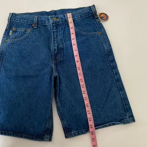 Carhartt NWT Relaxed Fit Denim Jean Shorts Size 31 Made in USA Workwear thumbnail 3