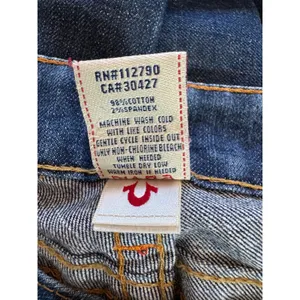 Vintage ‘00s True Religion Billy Dark Wash Low Rise Jeans Size 26 Made in U.S.A. thumbnail 8