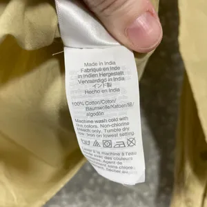 J Crew Reimagined Long Sleeve Lightweight Henley Top - Size Small - Yellow/Green thumbnail 7