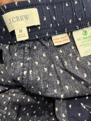 J. Crew Classic pajama pant Navy sailboat print Pajama Pants medium thumbnail 4