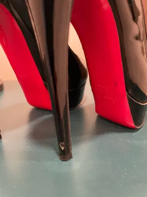 Christian Louboutin lady peep platform patent black EU37 thumbnail 10