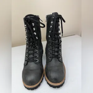 Free People X Jeffrey Campbell Lucca Lace Up Stompy Lugg Sole Boots Sz 6 thumbnail 8