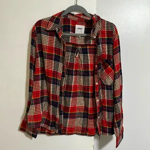 AERIE Flannel Sleepwear Shirt Size Medium NWT thumbnail 1