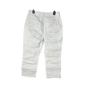 NWT Good American Size 10‎ White Good Boy Button Fly Cropped Jeans Altered #J9-5 thumbnail 4