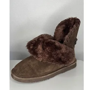 1990s–2000s Lamo Essential Shearling Suede Button Boots 7.5/8 Brown thumbnail 5