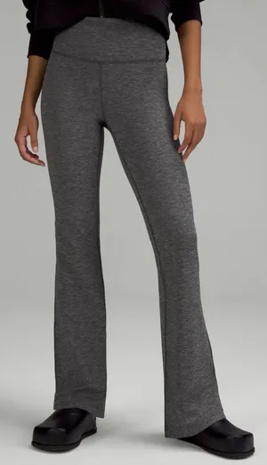 Lululemon‎ Groove Flared Pant 32” in Heathered Black Size 4 thumbnail 1