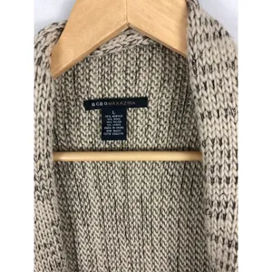 BCBGMaxazria Knit Open Front Wool Blend Cardigan Sweater Size Large thumbnail 3