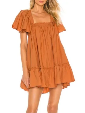 Free People Imogene Dress Terra Ruffle Babydoll Dress XS thumbnail 4