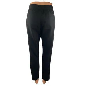 Figs Women's Black Drawstring Mid Rise Tapered Medical Nurse Scrub Pants Size XS thumbnail 3