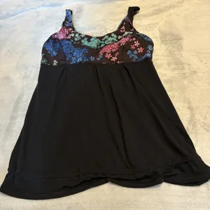 Lululemon Tame Me Tank Top Black/Petal Pop Women’s See Pics thumbnail 2
